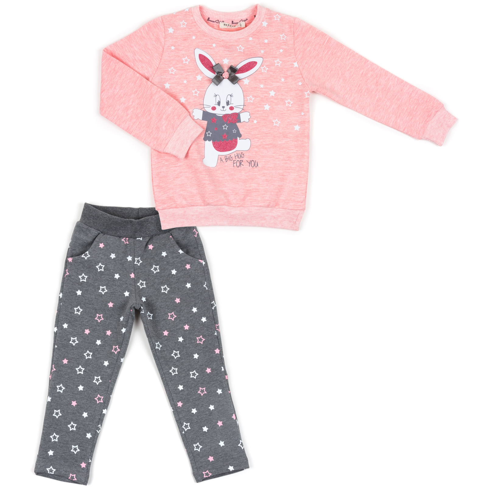 Набор детской одежды Breeze с зайчиком (12788-98G-peach)