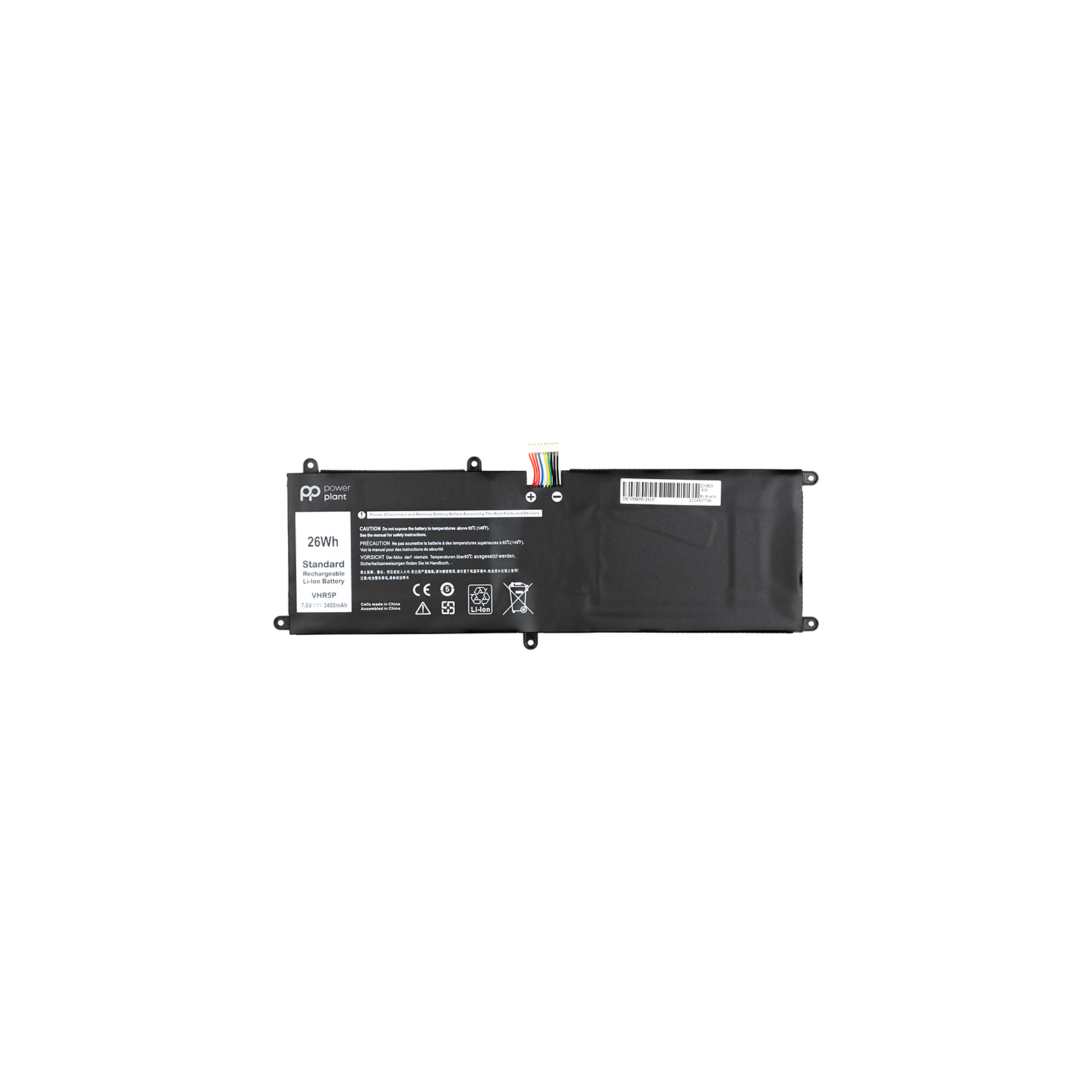 Аккумулятор для ноутбука PowerPlant DELL Latitude 11 5175 (VHR5P) 7.6V 3400mAh (NB441136)
