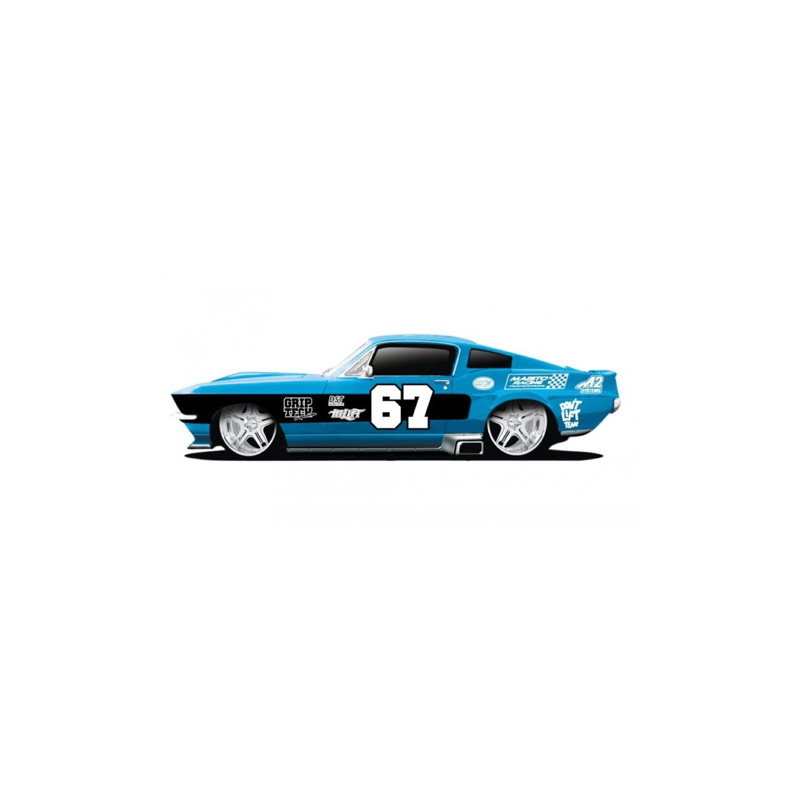 Машина Maisto 1967 Ford Mustang GT синий. Свет и звук (1:24) (81223 met. blue) изображение 2