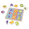 Развивающая игрушка Melissa&Doug Формовой пазл Буквы/Цифры (MD1899) изображение 3