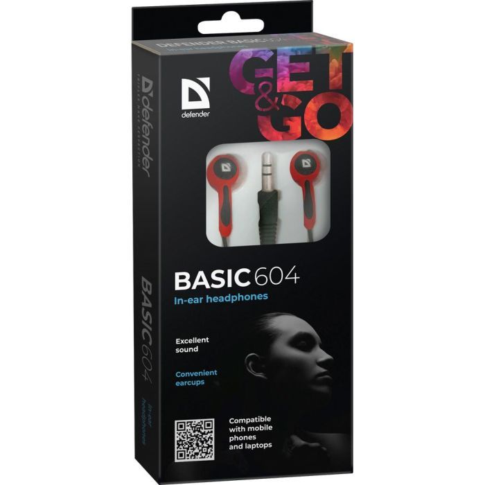 Наушники Defender Basic 604 Black-Blue (63608) изображение 3