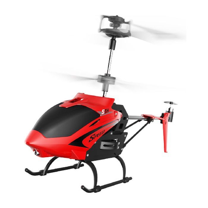 Радиоуправляемая игрушка Syma Вертолёт 2.4 ГГц 23 см со светом, барометром (S5H_red)