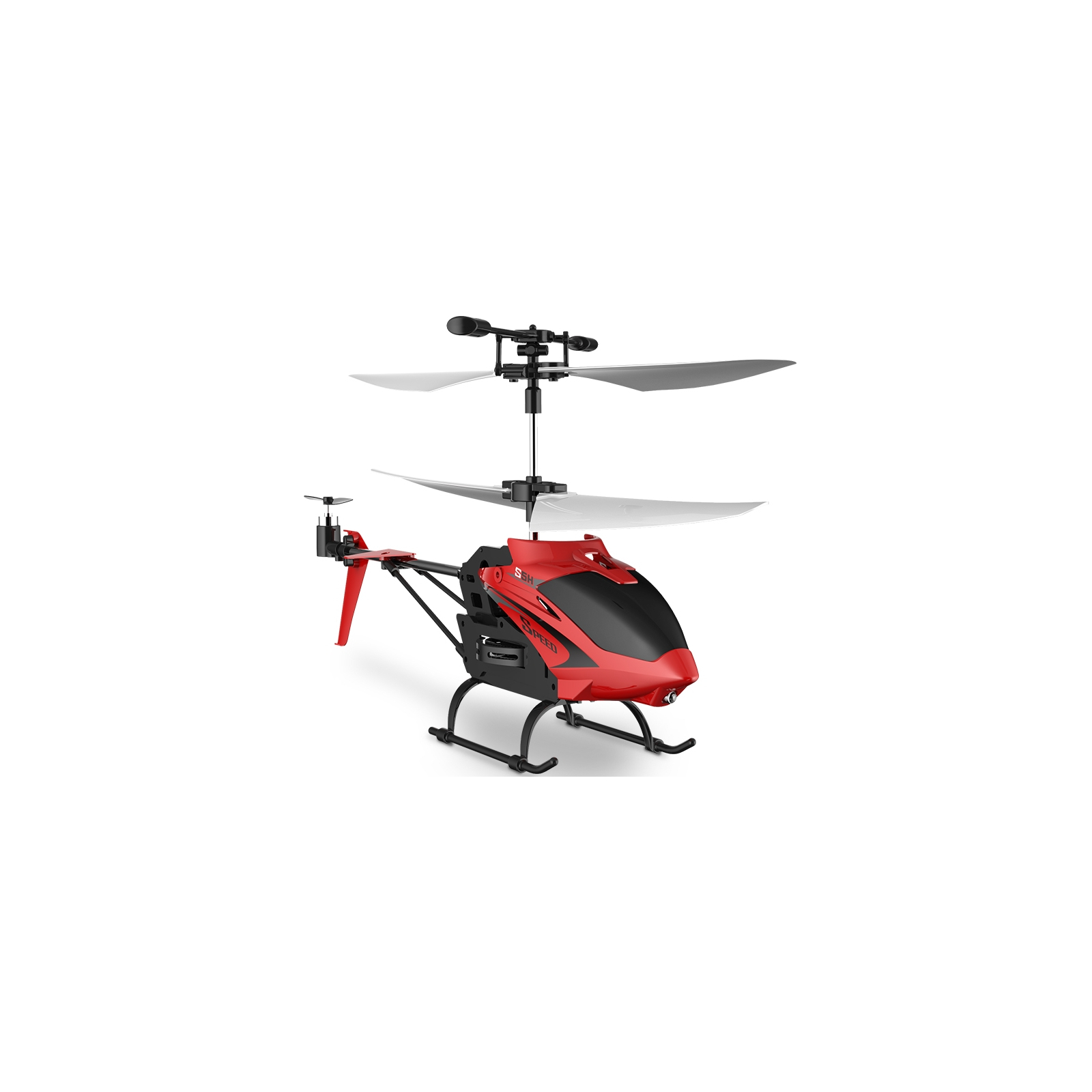 Радиоуправляемая игрушка Syma Вертолёт 2.4 ГГц 23 см со светом, барометром (S5H_red) изображение 2