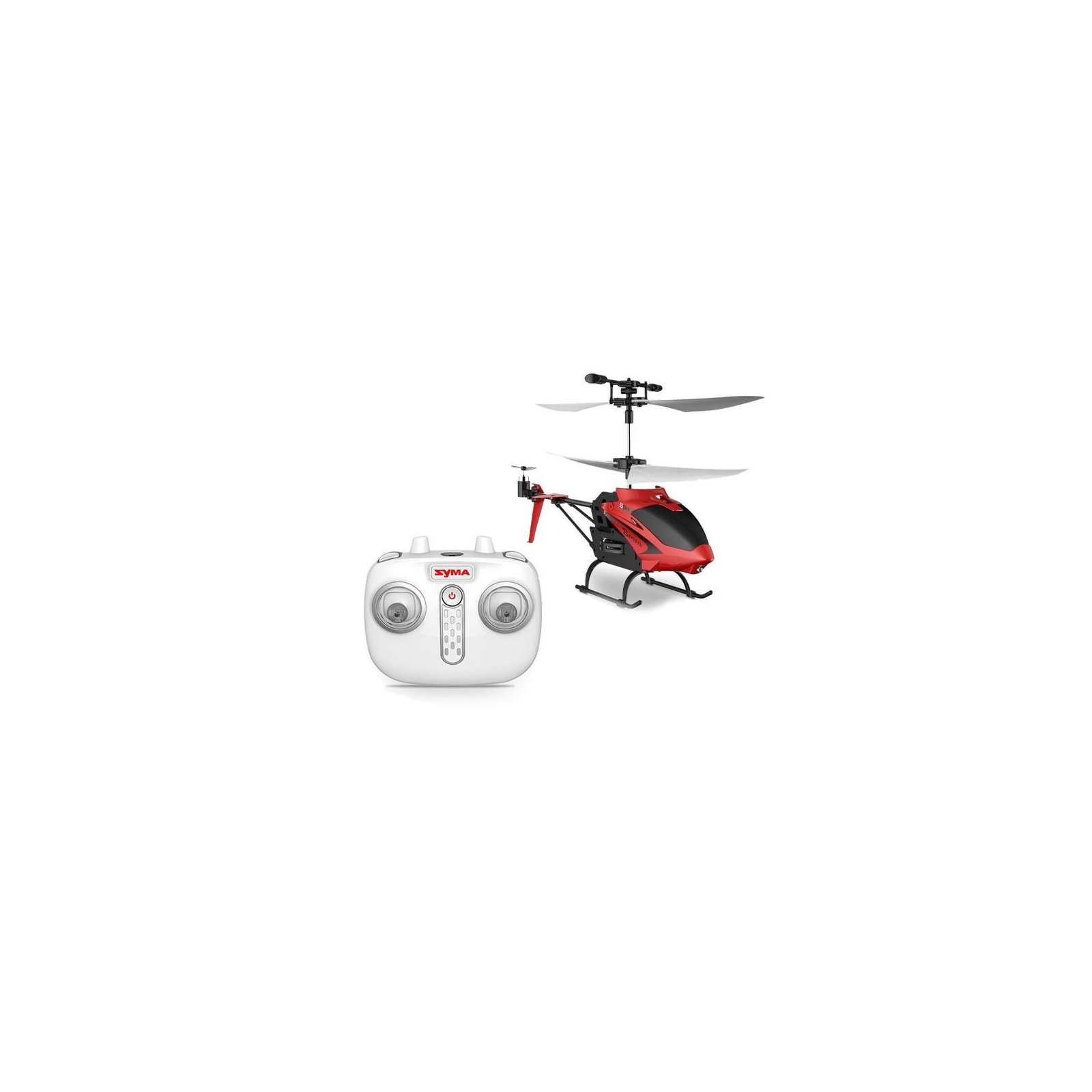 Радиоуправляемая игрушка Syma Вертолёт 2.4 ГГц 23 см со светом, барометром (S5H_Black) изображение 4