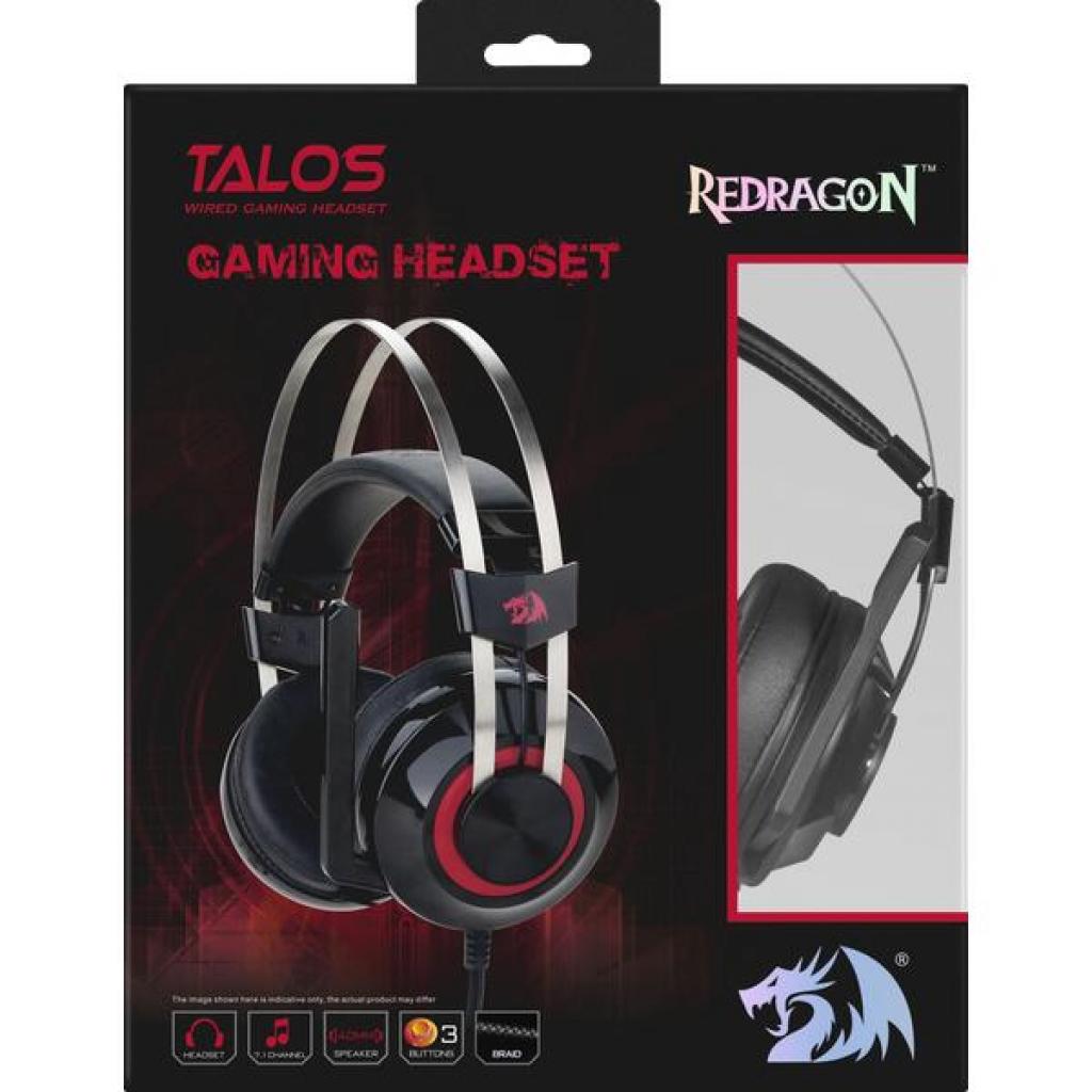 Навушники Redragon Talos Vibration Surround 7.1 Black-Red (74920) зображення 10
