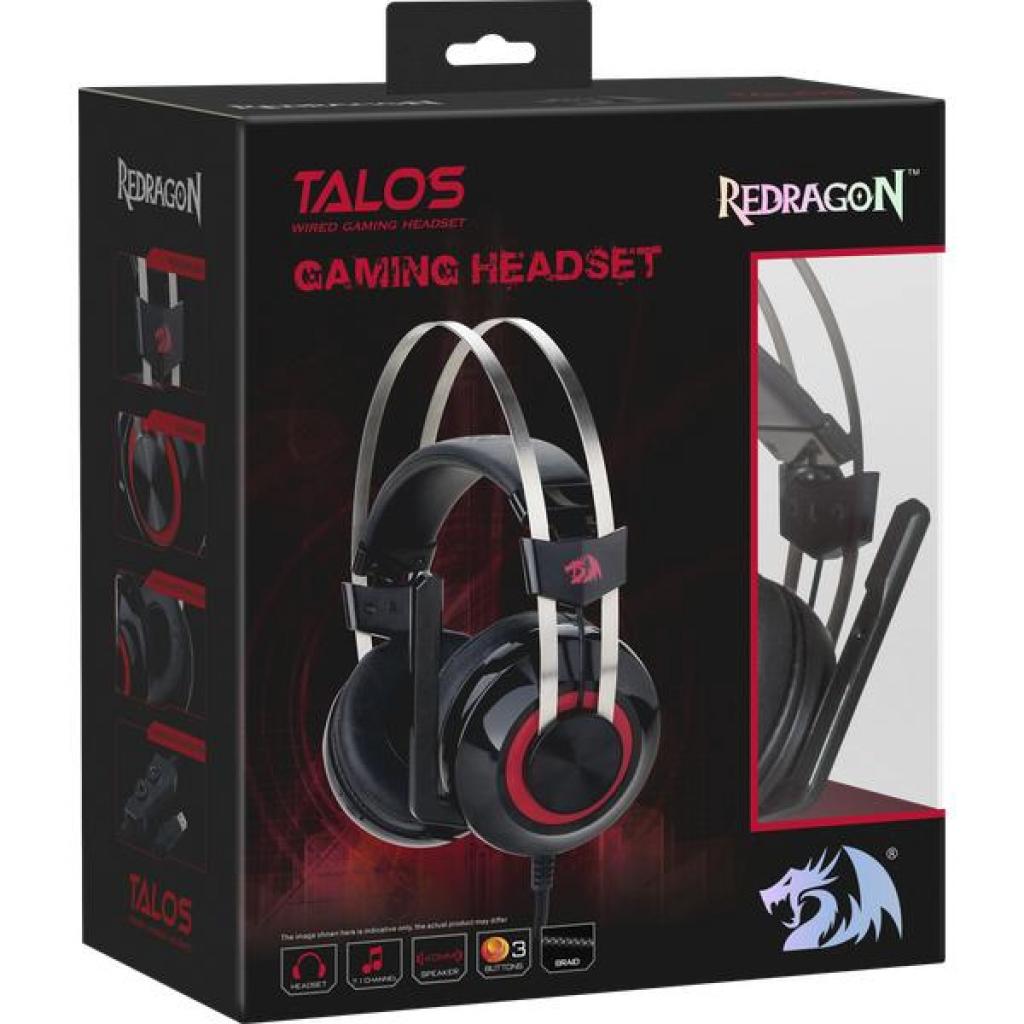 Навушники Redragon Talos Vibration Surround 7.1 Black-Red (74920) зображення 9