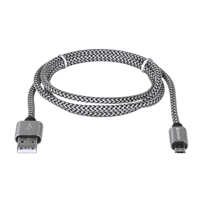 Дата кабель USB 2.0 AM to Micro 5P 1.0m USB08-03T blue Defender (87805) изображение 2