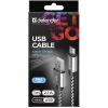 Дата кабель USB 2.0 AM to Micro 5P 1.0m USB08-03T PRO Defender (87815) изображение 3