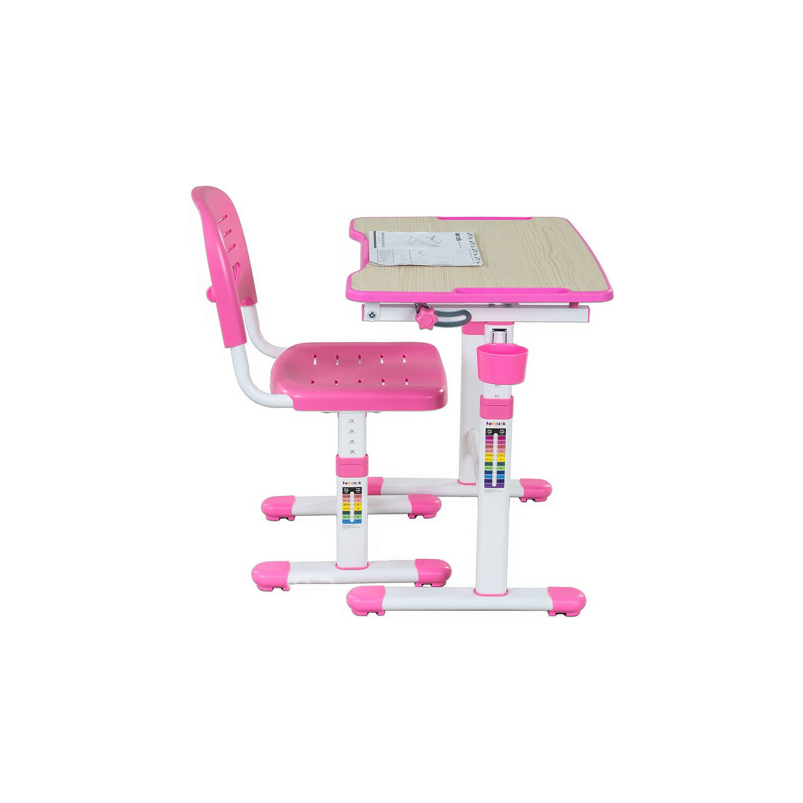 Парта со стулом FunDesk Piccolino II Pink (212116)