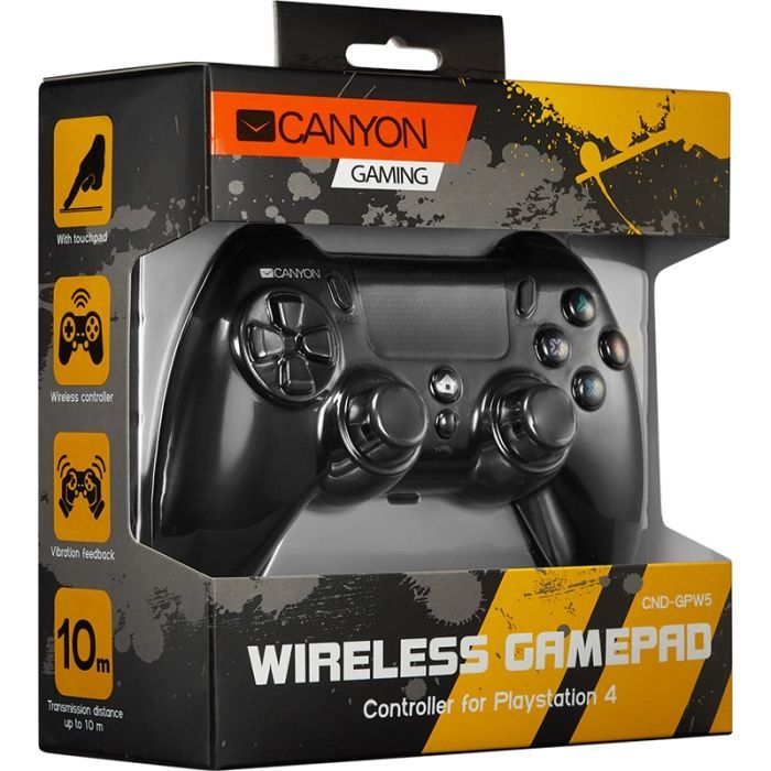 Геймпад Canyon CND-GPW5 Wireless PS4/PC Black (CND-GPW5) изображение 4