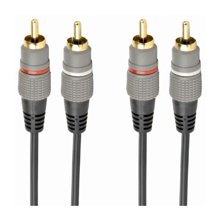 Кабель мультимедийный 2RCA to 2RCA 2.5m Cablexpert (CCAP-202-2.5M)