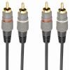 Кабель мультимедийный 2RCA to 2RCA 2.5m Cablexpert (CCAP-202-2.5M)