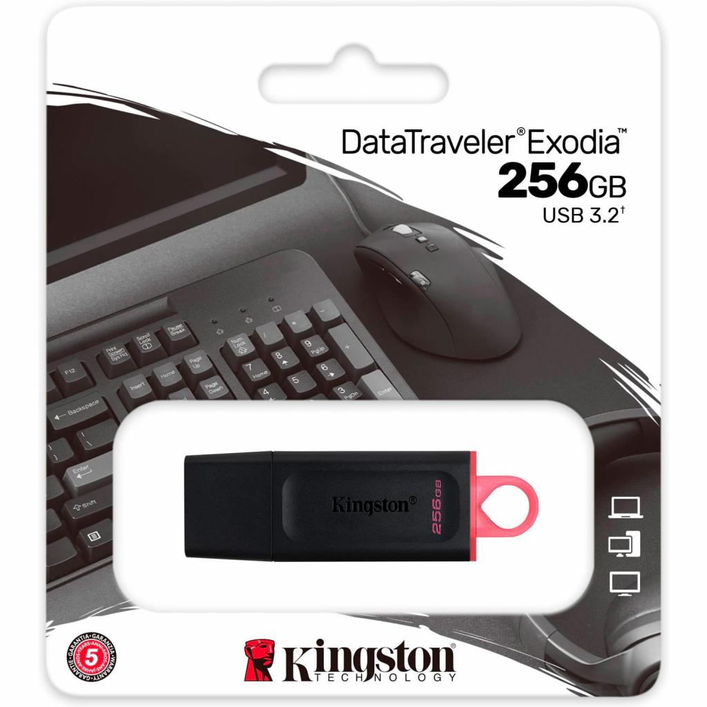 USB флеш накопичувач Kingston 128GB DT Exodia Black/Yellow USB 3.2 (DTX/128GB) зображення 6