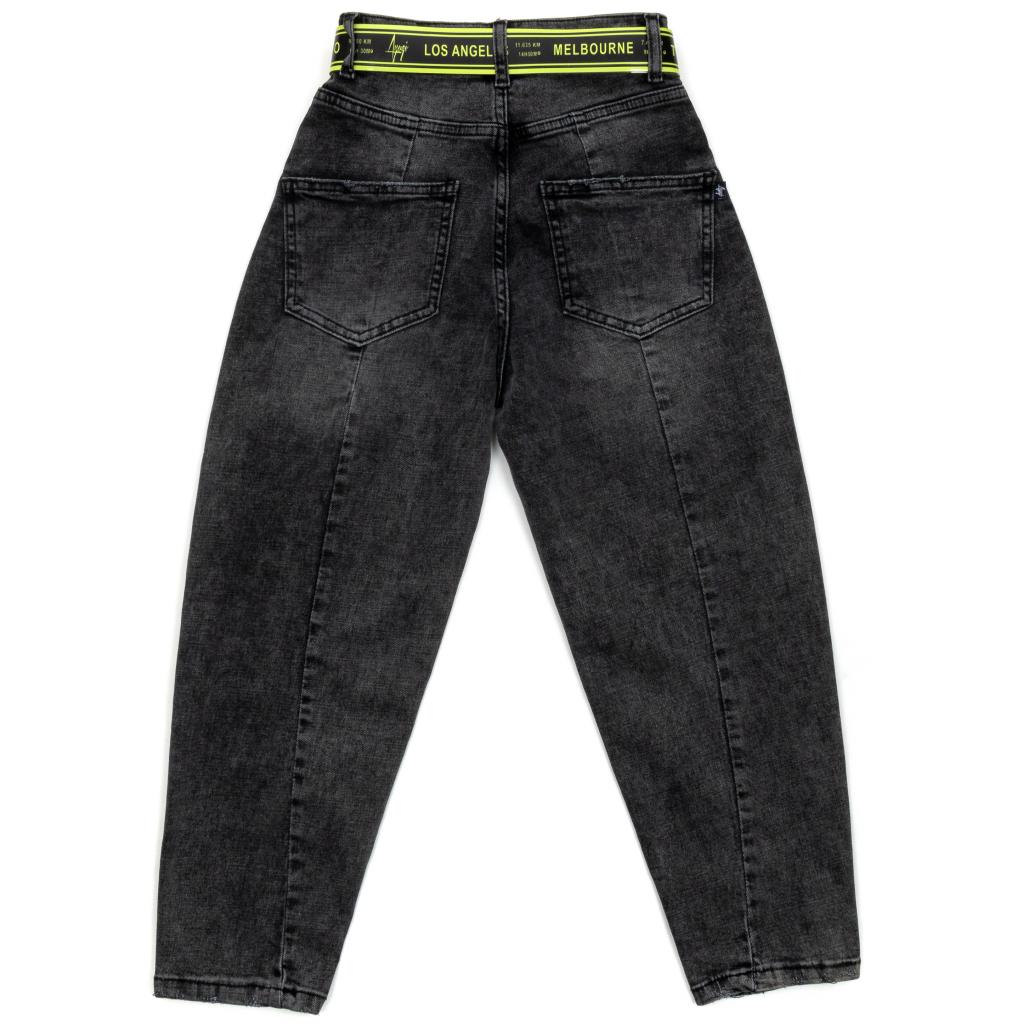 Штани дитячі A-Yugi джинсові (9249-146G-black) зображення 2
