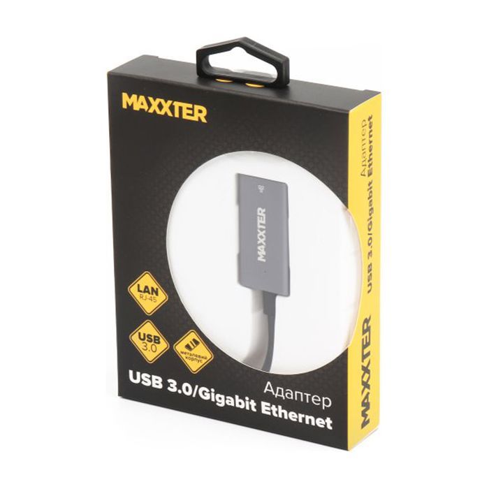 Адаптер USB to Gigabit Ethernet Maxxter (NEA-U3-01) изображение 3