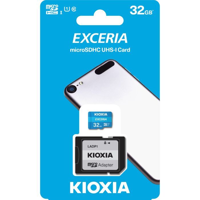 Карта памяти Kioxia 32GB microSDHC class 10 UHS-I Exceria (LMEX1L032GG2) изображение 2