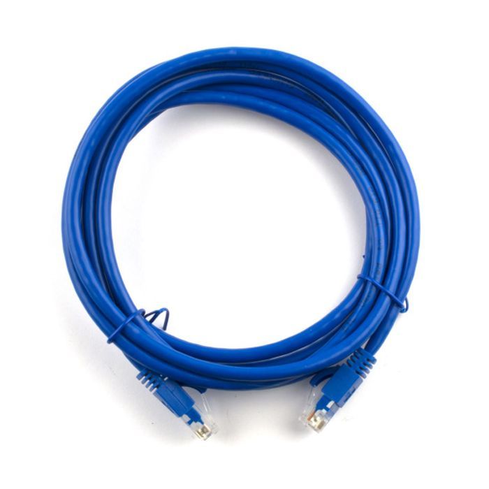 Патч-корд 5м, RJ-45, Cat.5e, CU, медь, синий Ritar (PCR-CU/5Be / 09980)