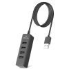 Концентратор REAL-EL HQ-174 USB-A 2.0 1.2m black (EL123110006) зображення 3