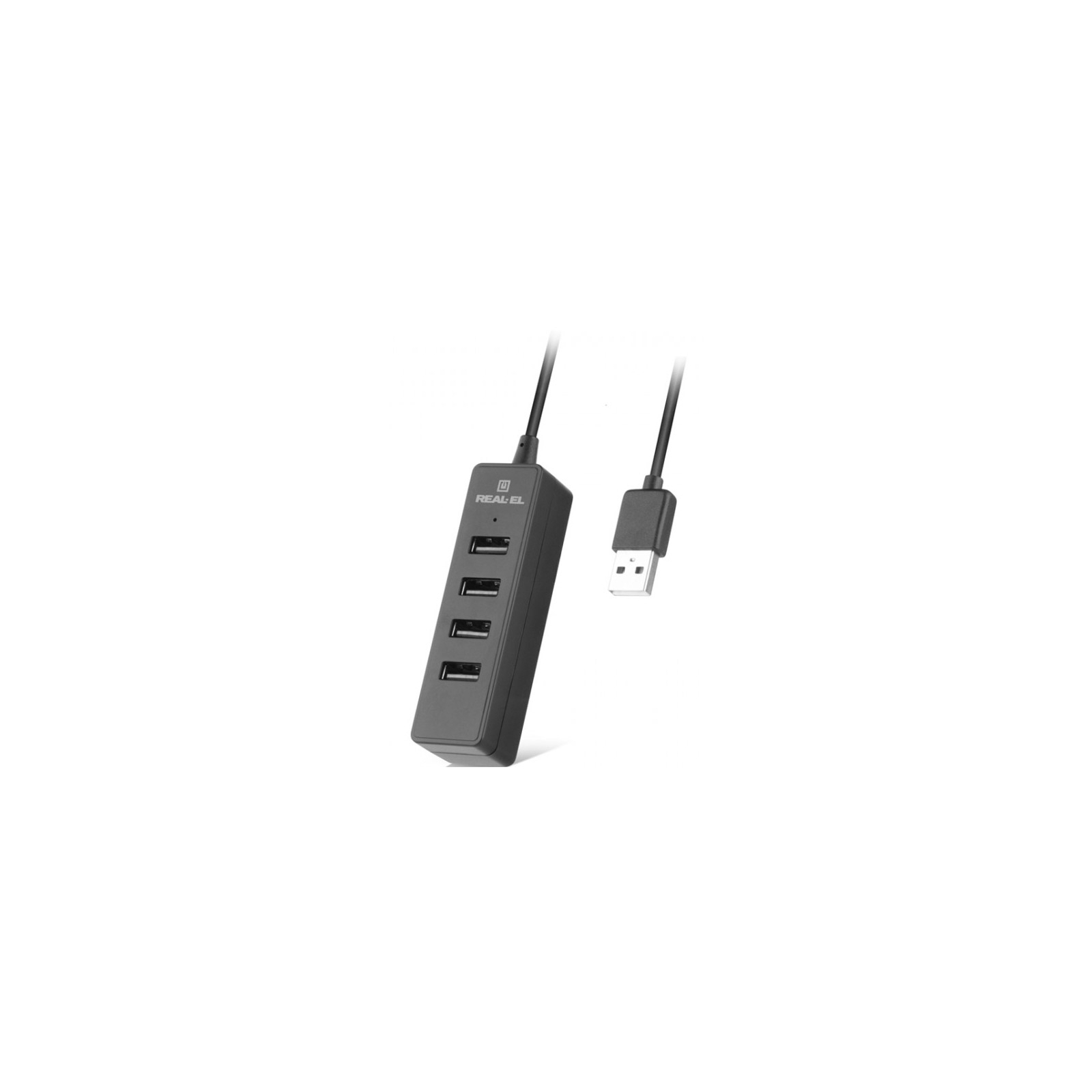 Концентратор REAL-EL HQ-174 USB-A 2.0 1.2m black (EL123110006) изображение 5