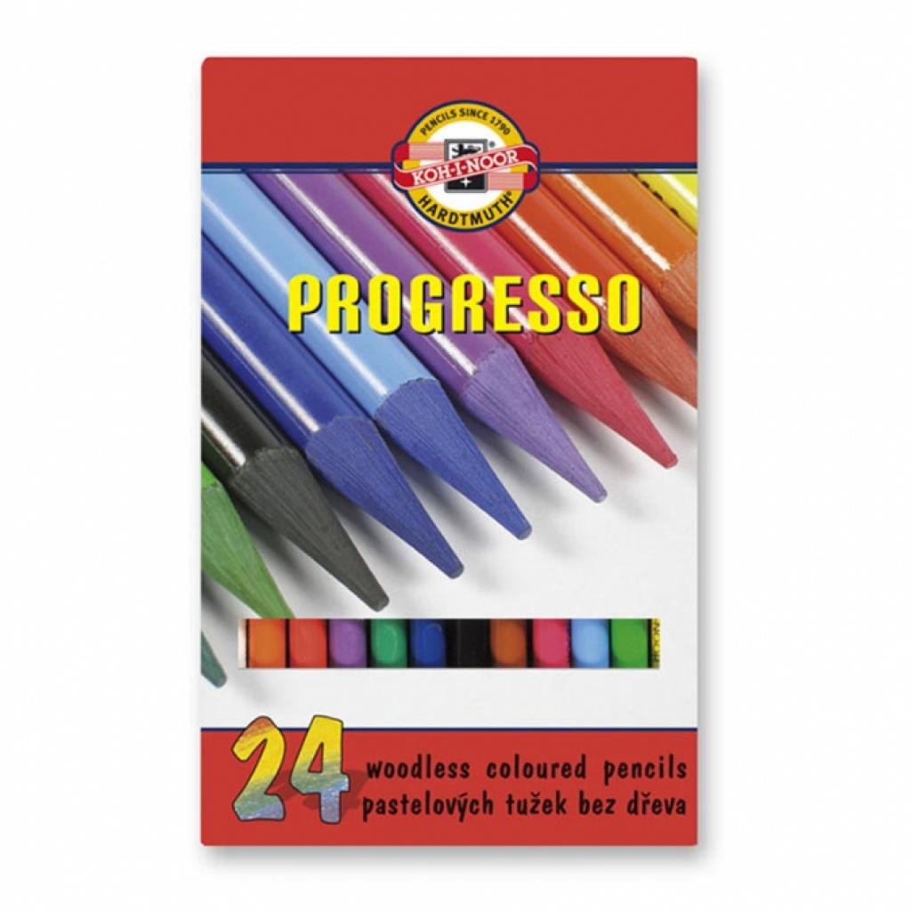 Олівці кольорові Koh-i-Noor Progresso бездревесние 24 кольорів (875802)