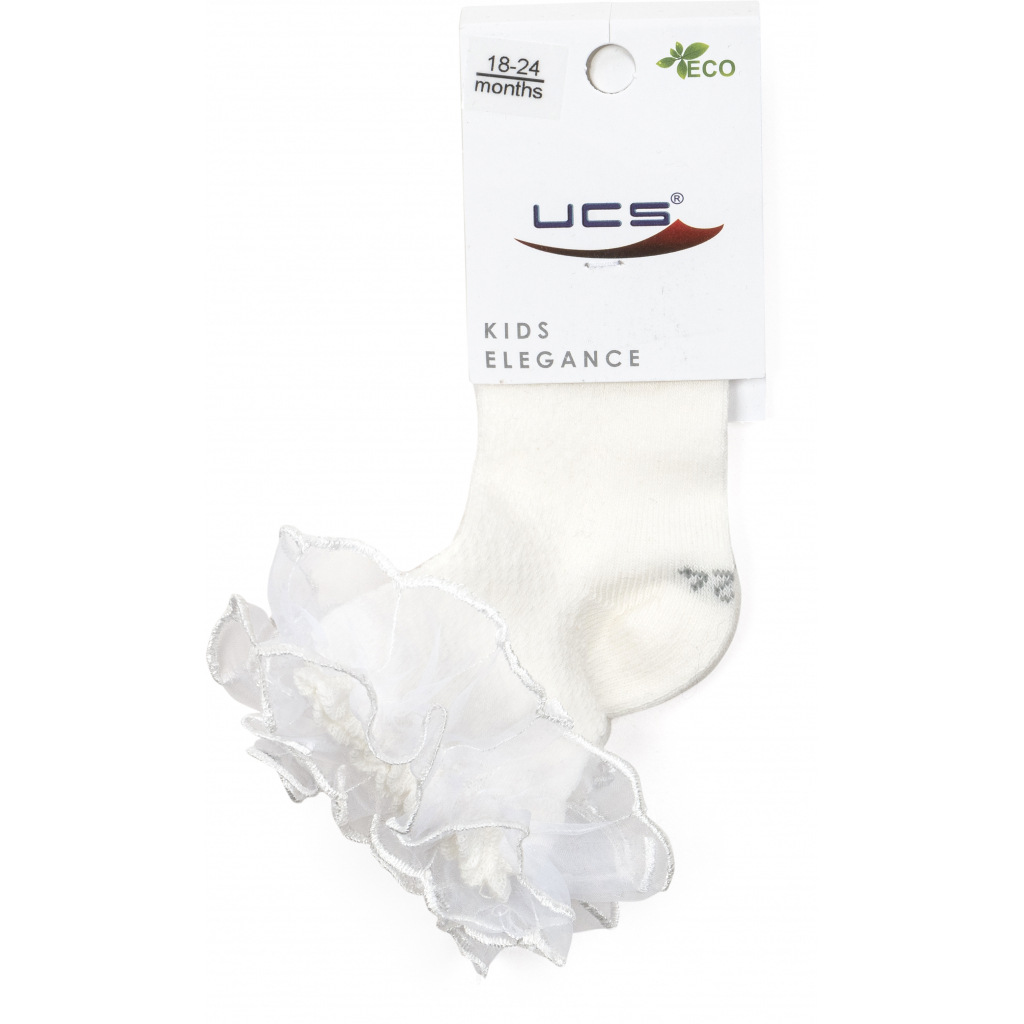Носки детские UCS Socks с рюшами (M0C0102-2022-18-cream) изображение 2