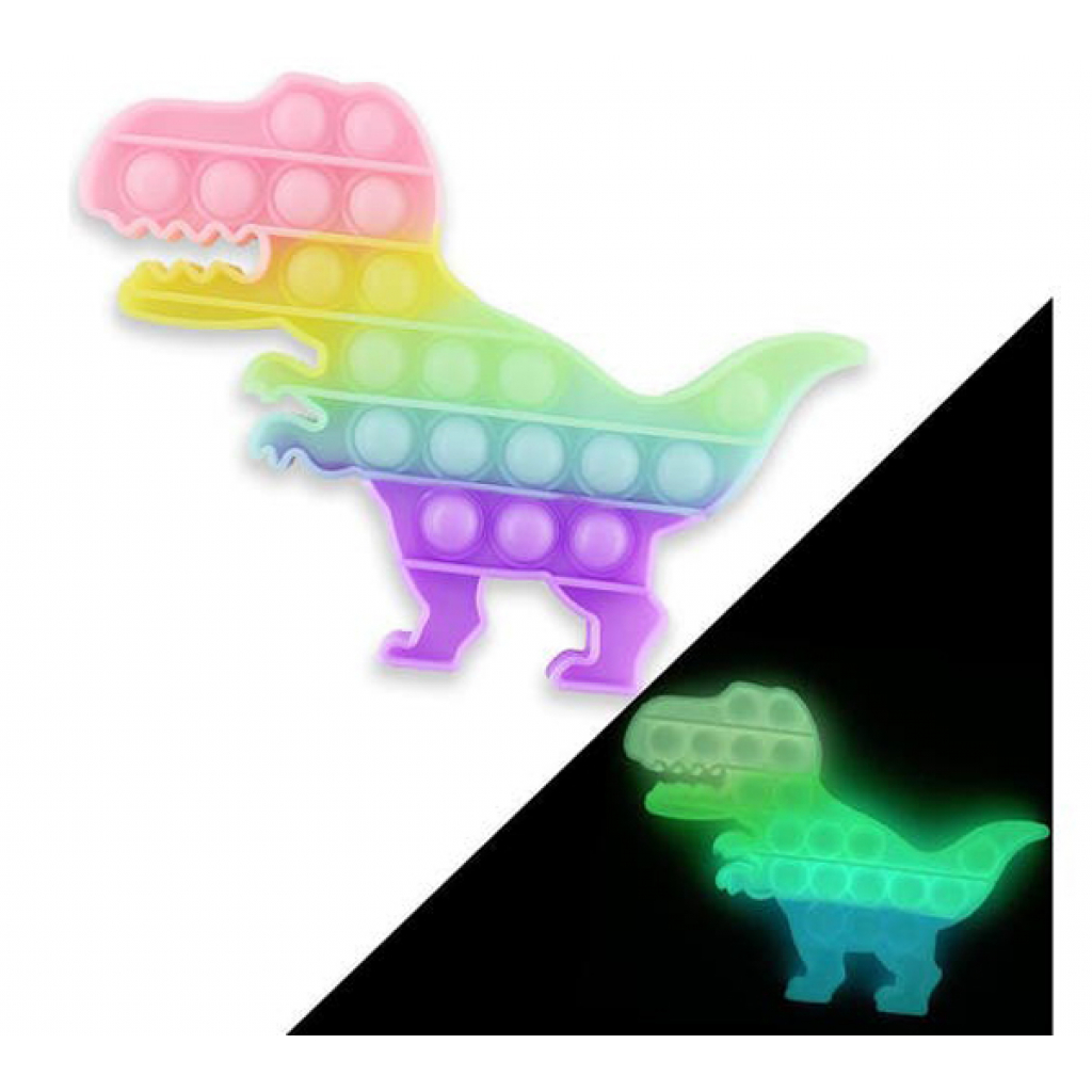 Антистресс Sibelly антистресс Pop It Dino Glow in Dark (SB-PPIT-DN-GD) изображение 4