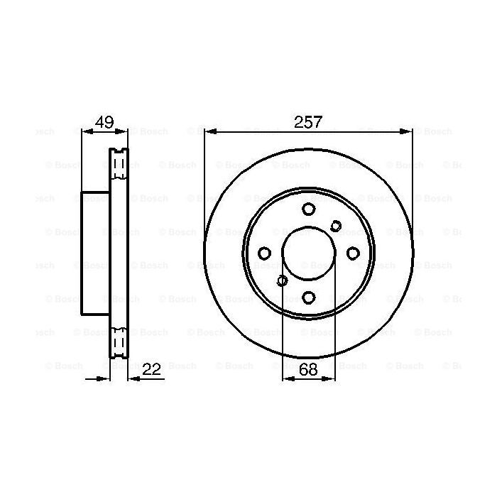 Тормозной диск Bosch 0 986 478 567 изображение 5