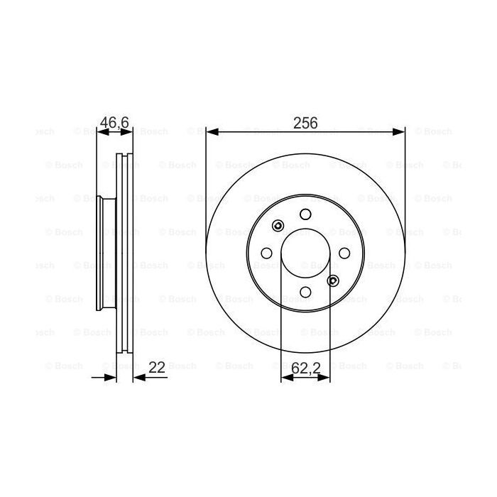 Тормозной диск Bosch 0 986 479 R77 изображение 5