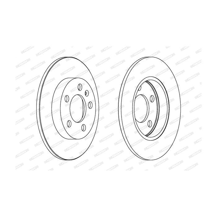 Гальмівний диск FERODO DDF1155