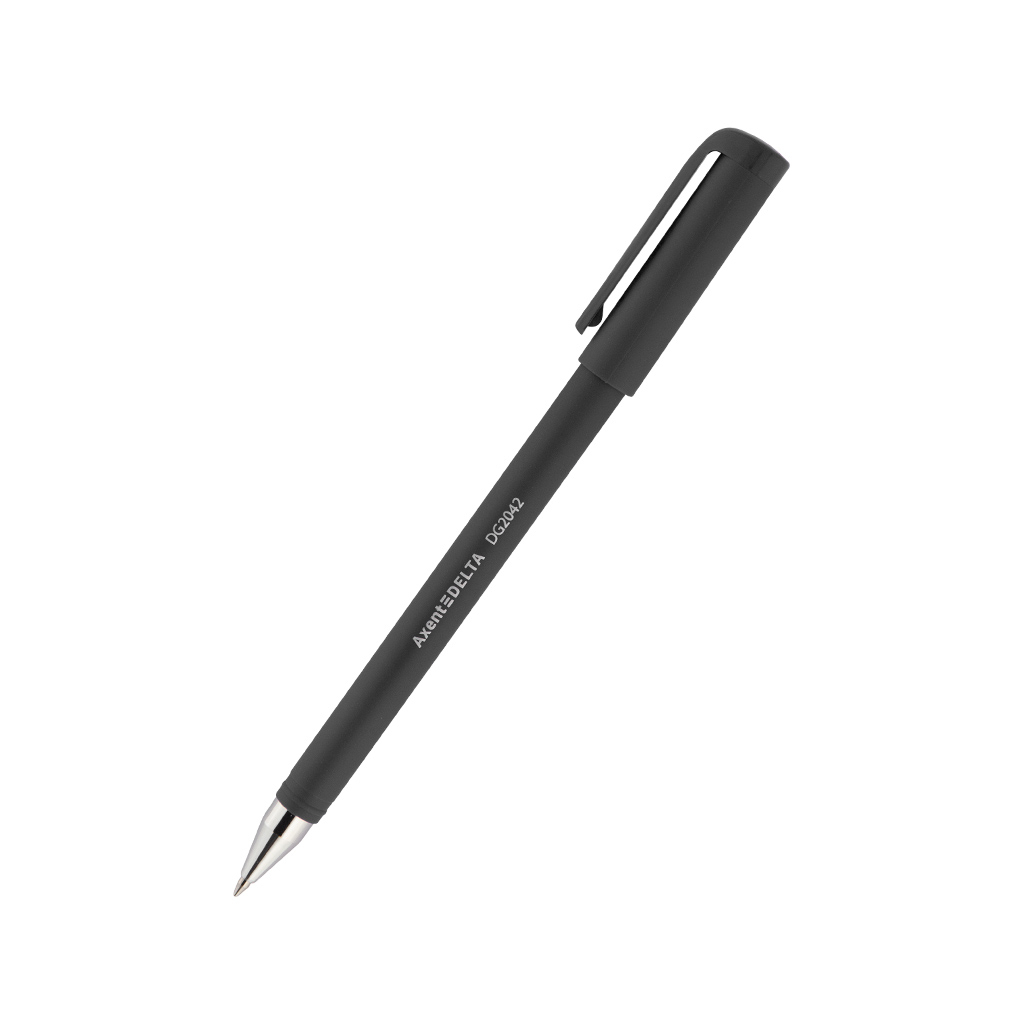 Ручка гелевая Delta by Axent Черная 0.7 мм (DG2042-01)