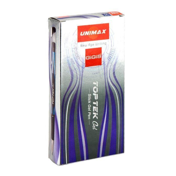 Ручка гелевая Unimax Top Tek Gel, красная (UX-133-06) изображение 3