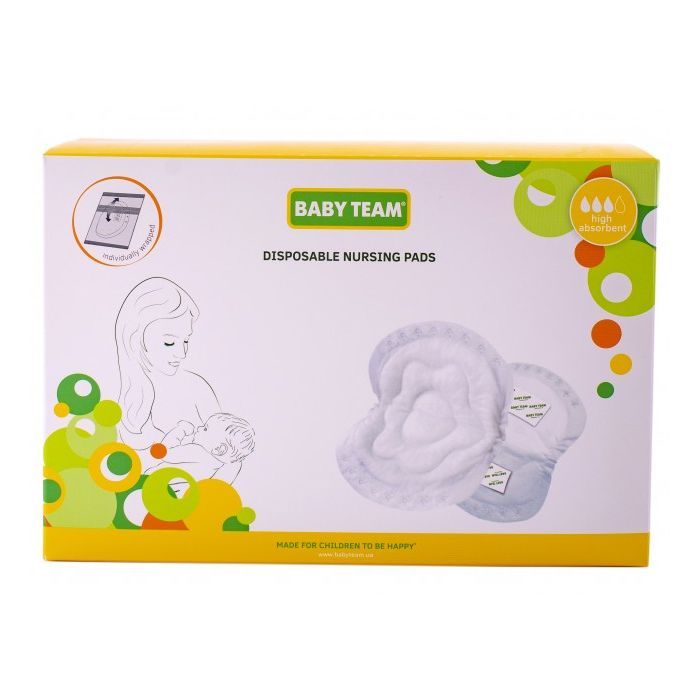 Вкладиш для бюстгальтера Baby Team Basic 60 шт. (0025) зображення 3