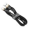 Дата кабель USB 2.0 AM to Lightning 1.0m 1.5A gold-black Baseus (CALKLF-BV1) изображение 3