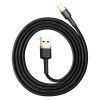 Дата кабель USB 2.0 AM to Lightning 1.0m 1.5A gold-black Baseus (CALKLF-BV1) изображение 4