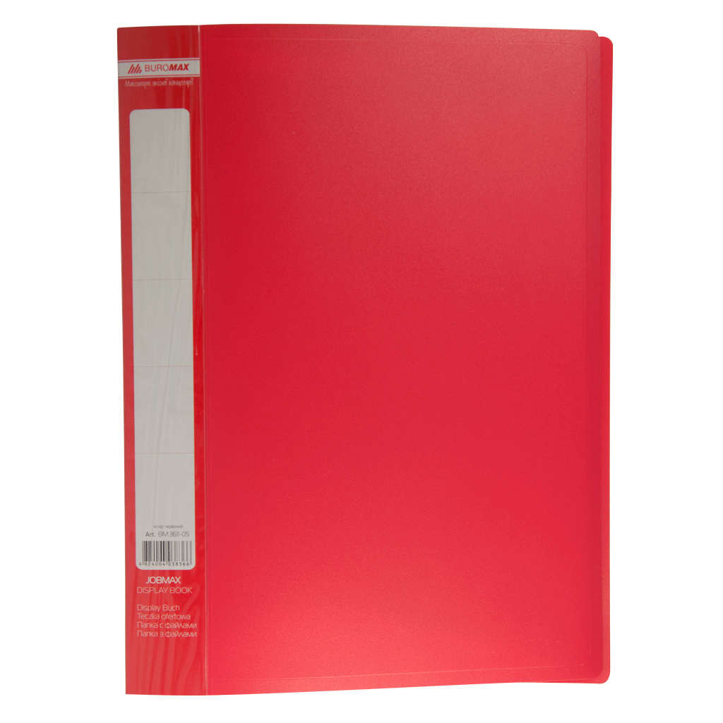 Папка с файлами Buromax Jobmax 30 sheets A4, red (BM.3611-05)