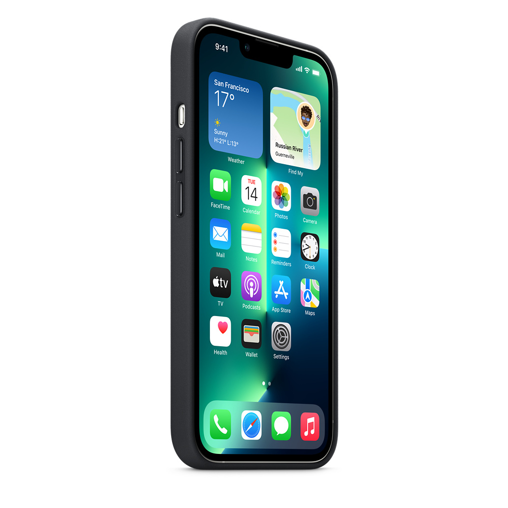 Чохол до мобільного телефона Apple iPhone 13 Pro Leather Case with MagSafe - Midnight, Model A2 (MM1H3ZE/A) зображення 5