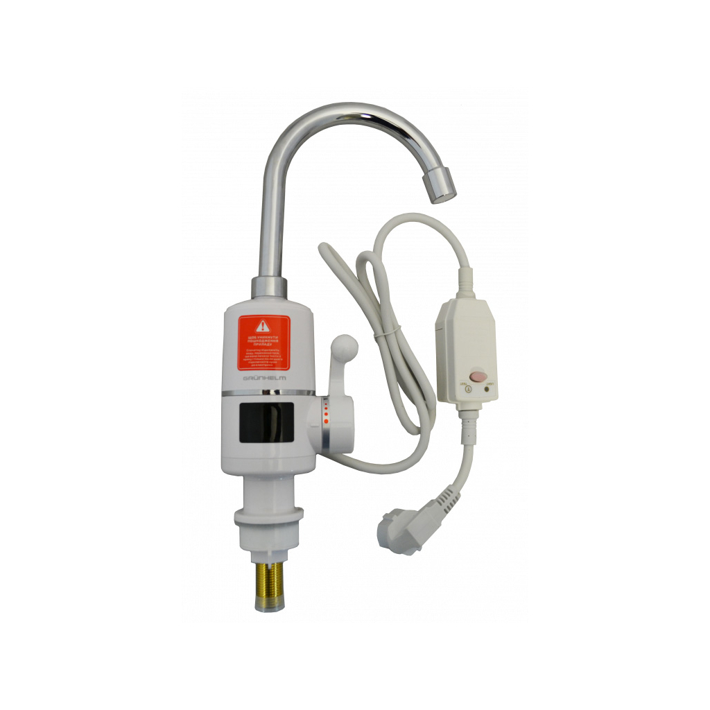 Проточный водонагреватель Grunhelm EWH-1X-3F-LED изображение 2