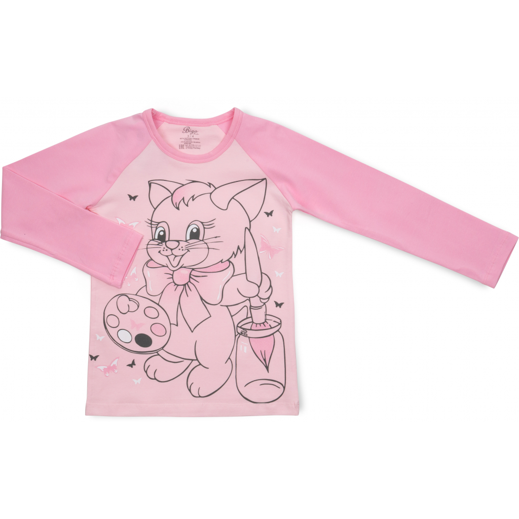 Пижама BiyoKids с котиком (4508-98G-pink) изображение 2