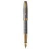 Ручка пір'яна Parker SONNET 17 Cisele Silver GT  FP18 F (88 211)