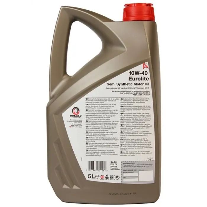 Моторное масло Comma EUROLITE 10W40 4л (EUROLITE 10W40 4L) изображение 2