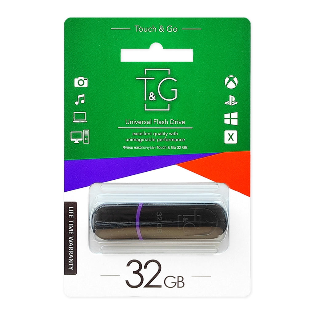 USB флеш накопичувач T&G 32GB 012 Classic Series Black USB 2.0 (TG012-32GBBK) зображення 2