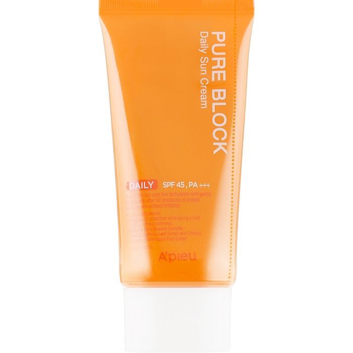 Средство от загара A'pieu Pure Block Natural Daily Sun Cream SPF45/Pa+++ 50 мл (8809581450615)