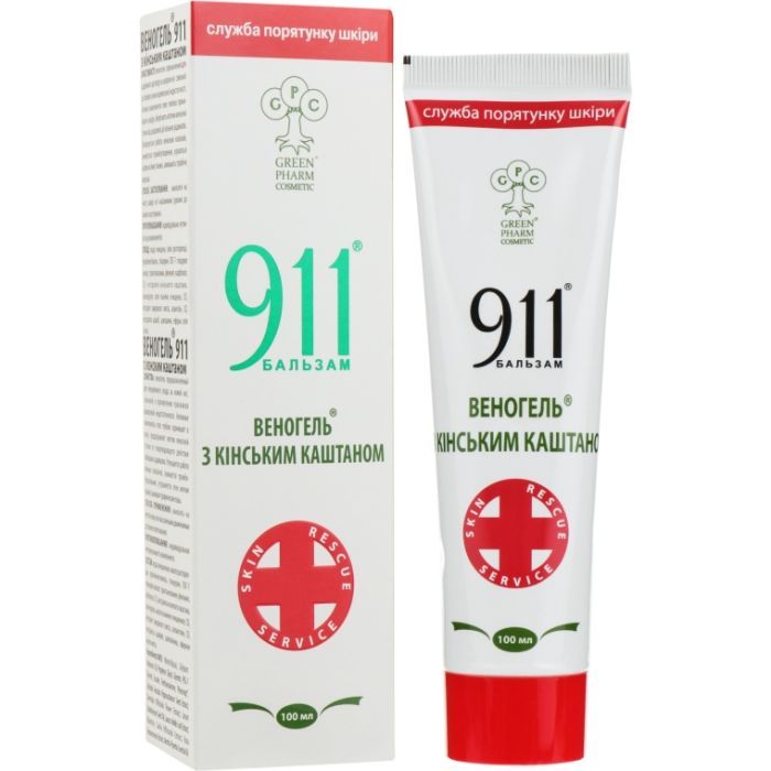 Бальзам для тела Green Pharm Cosmetic 911 Веногель с конским каштаном 100 мл (4820182110351) изображение 2