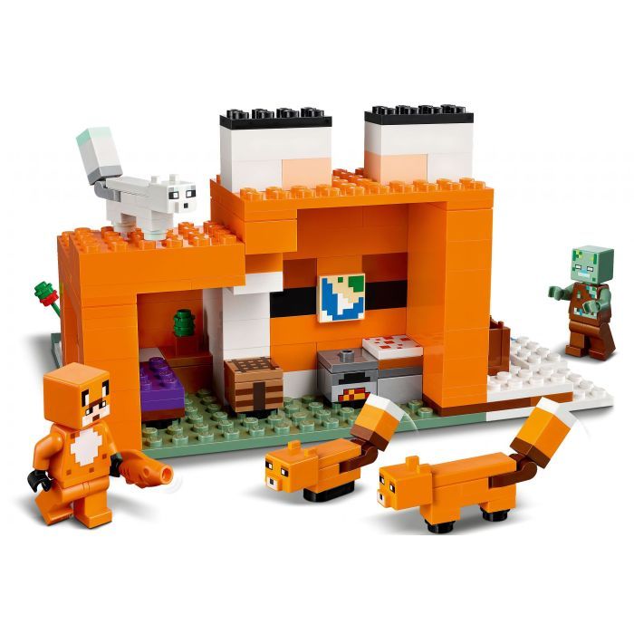 Конструктор LEGO Minecraft Лисья хижина 193 детали (21178) изображение 3