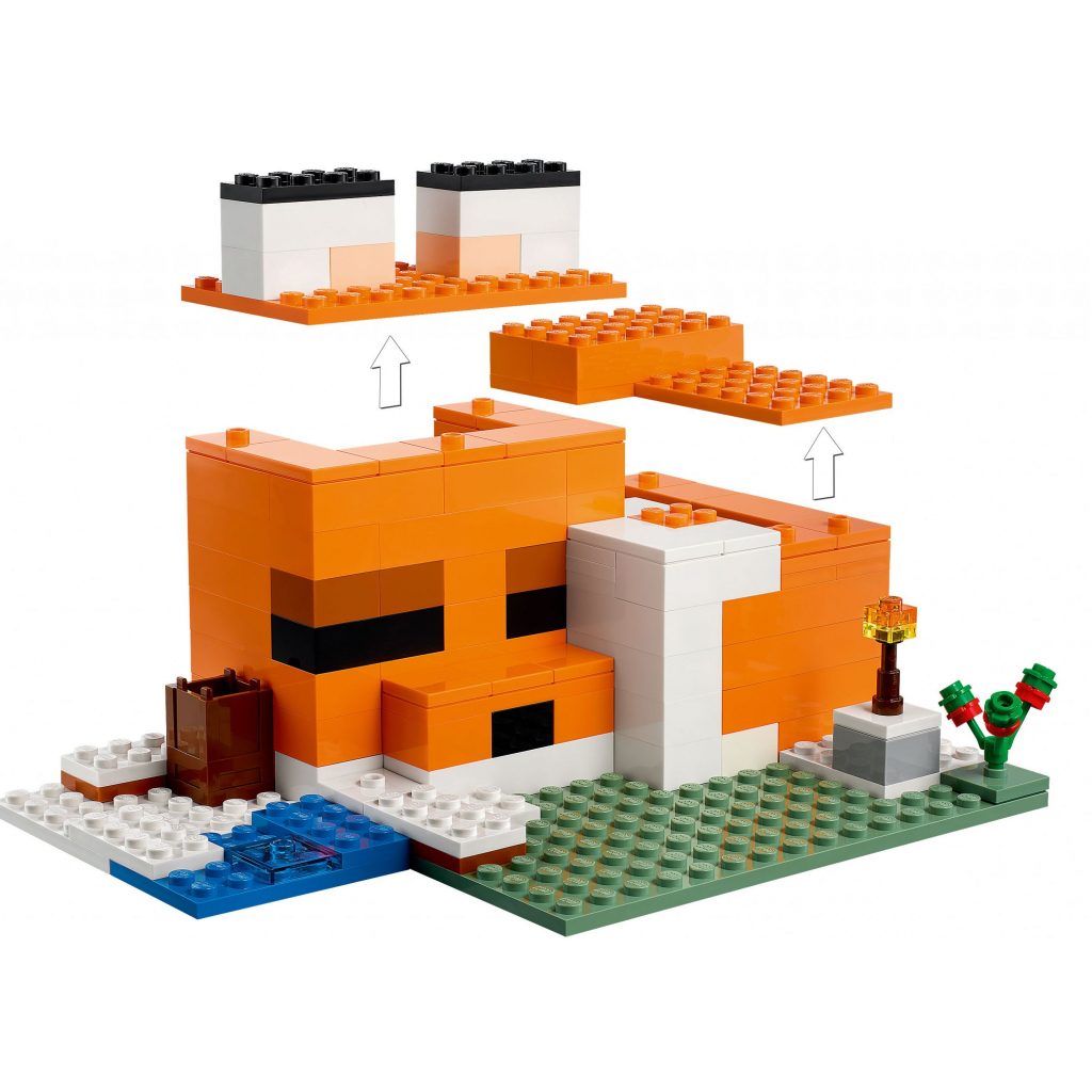 Конструктор LEGO Minecraft Лисья хижина 193 детали (21178) изображение 4