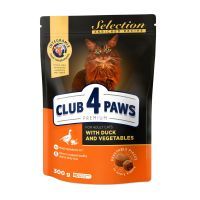 Сухой корм для кошек Club 4 Paws Премиум. С уткой и овощами 300 г (4820215365451)