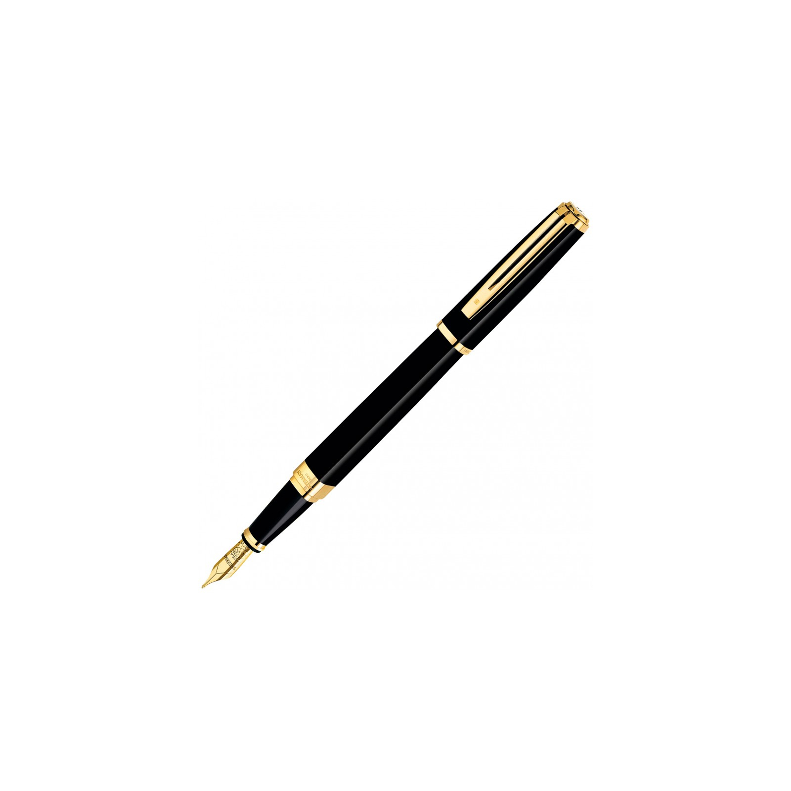 Ручка пір'яна Waterman EXCEPTION Slim Black GT  FP F (11 028) зображення 3