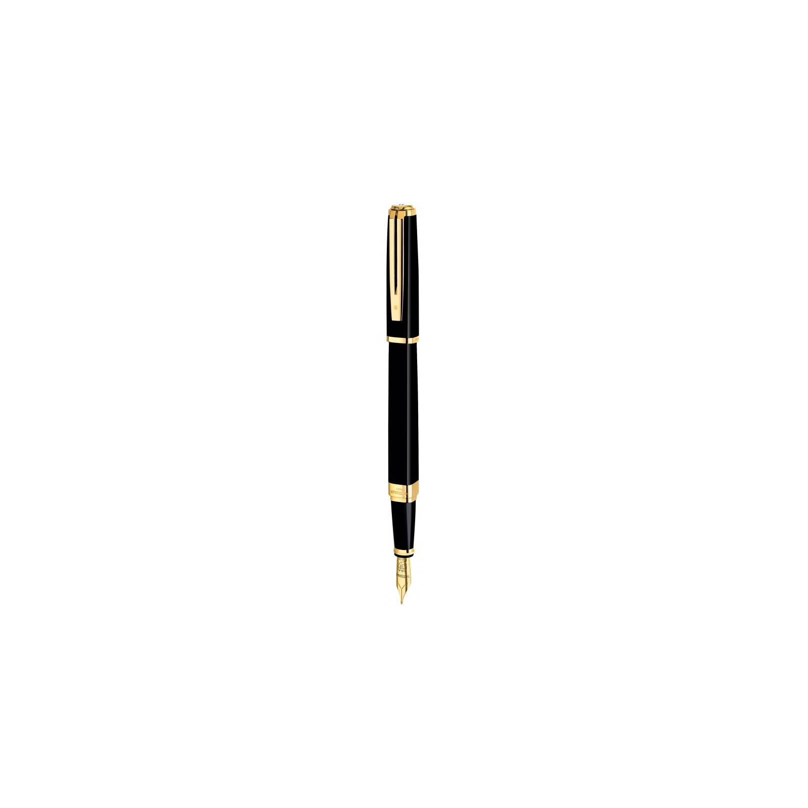 Ручка перьевая Waterman EXCEPTION Slim Black GT  FP F (11 028)