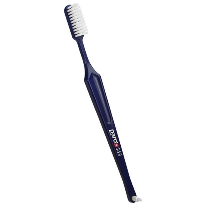 Зубная щетка Paro Swiss S43 мягкая синяя (7610458007099-dark-blue)