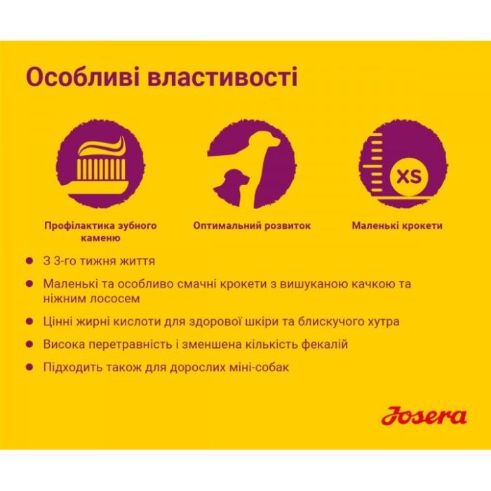 Сухой корм для собак Josera Mini Junior 900 г (4032254745150) изображение 3